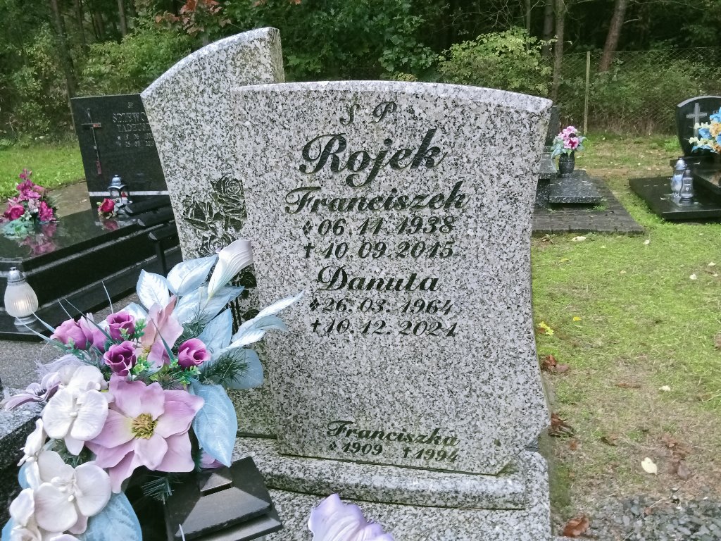 Grób Danuta Rojek